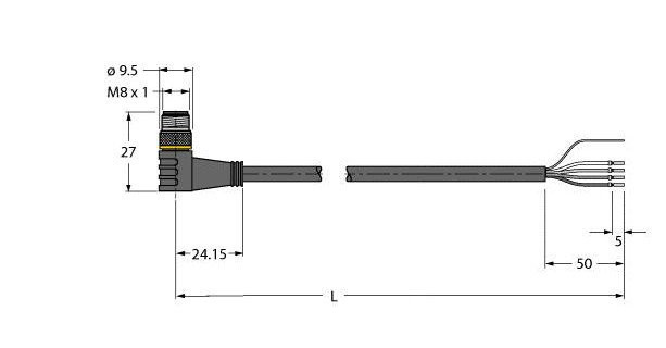 Turck Sensor kabel pur actorkabel 4P 10M