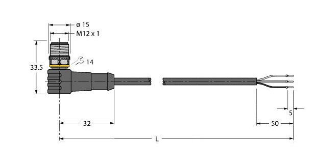 Turck Sensor kabel pur actorkabel 3P 10M