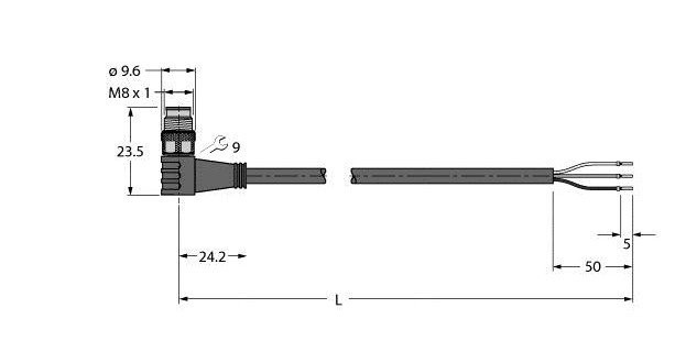 Turck Sensor kabel pur actorkabel 3P 10M
