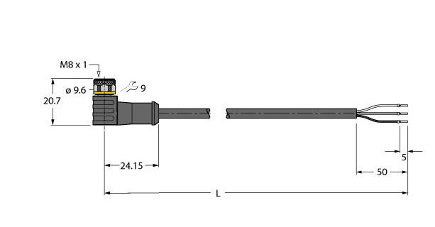 Turck Actuator And sensor cable, pur connection cable