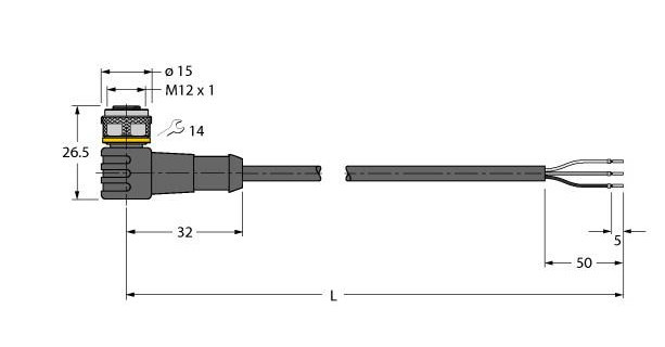 Turck Actuator And sensor cable, pur connection cable