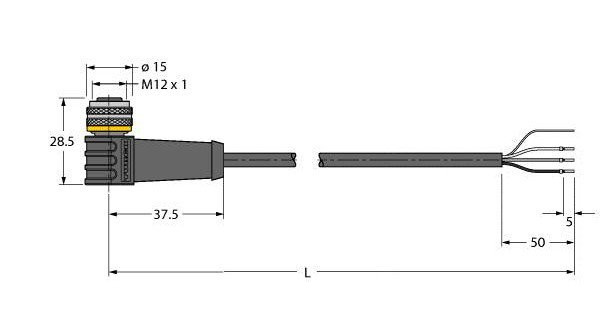 Turck Sensor kabel pur actorkabel 3P 10M