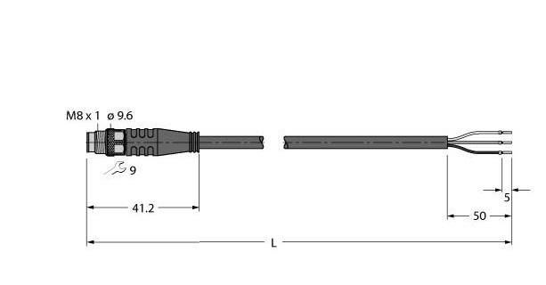 Turck Actuator And sensor cable, PVC connection cable