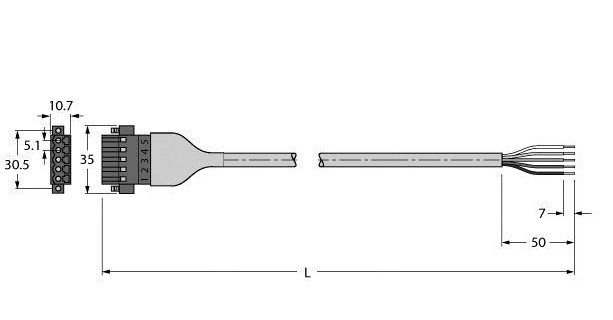 Turck Bus cable for can (devicenet canopen) PVC cable jacket