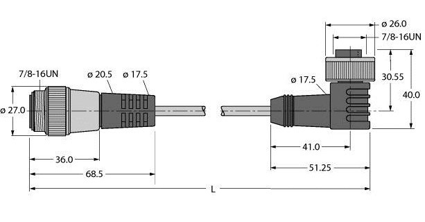 Turck Bus cable for can (devicenet canopen) PVC cable jacket