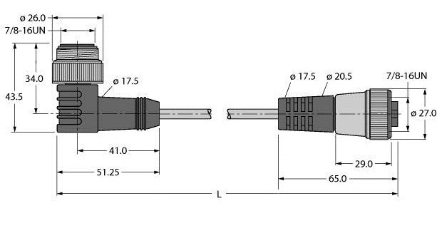 Turck Bus cable for can (devicenet canopen) PVC cable jacket