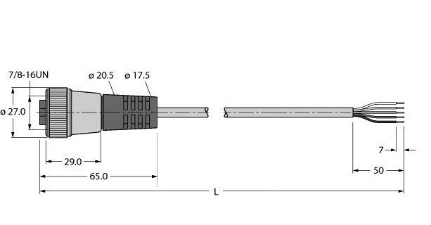 Turck Bus cable for can (devicenet canopen) tpu cable jacket