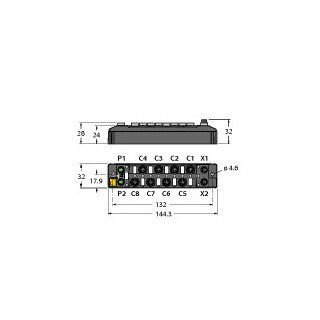 Turck Compacte Multiprotocol-I/O-module voor ethernet 8 digitale