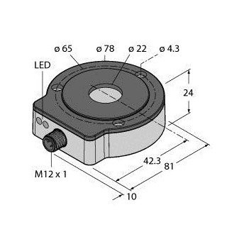 Turck Contactless encoder with stainless steel housing incremental: 1-500