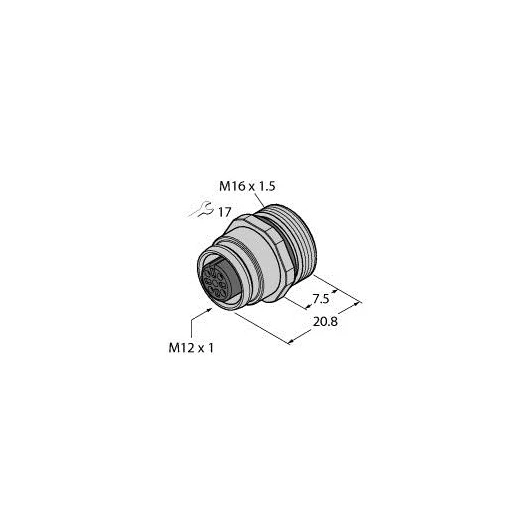 Turck Accessories for actuator/sensor cables female flange with solder cont