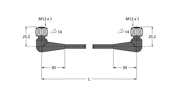Turck Food & beverage hygienic, PVC extension cable