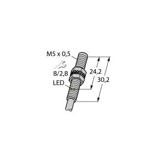 Turck Inductieve sensor inductieve naderingsschakelaar schakelafstand 1MM 3000HZ metaal kabel