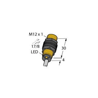 Turck Inductieve sensor inductieve naderingsschakelaar schakelafstand 5MM 2000HZ kunststof kabel