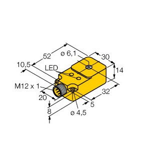 Turck Inductieve sensor inductieve naderingsschakelaar 8HZ kunststof steekaansluiting