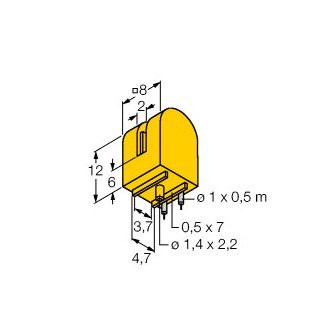 Turck Inductieve sensor inductieve naderingsschakelaar 2500HZ kunststof kabel
