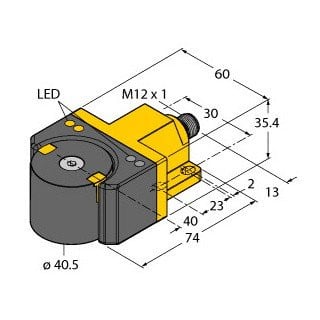 Turck Inductive angle sensor with two programmable switching outputs