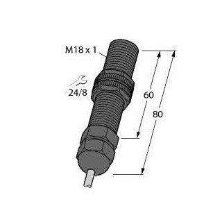 Turck Inductieve sensor inductieve naderingsschakelaar schakelafstand 5MM 500HZ kunststof kabel