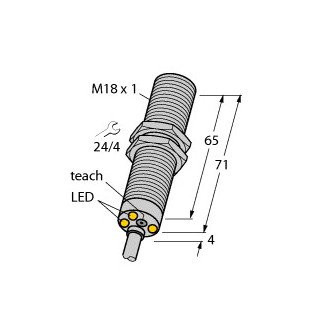 Turck Inductieve sensor inductieve naderingsschakelaar schakelafstand 5MM metaal kabel Turck Inductieve sensor inductieve naderingsschakelaar schakelafstand 5MM metaal kabel