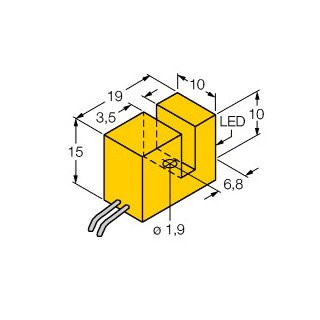 Turck Inductieve sensor inductieve naderingsschakelaar 3000HZ kunststof kabel