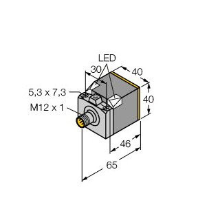 Turck Inductieve sensor inductieve naderingsschakelaar schakelafstand 15MM 150HZ kunststof steekaansluiting