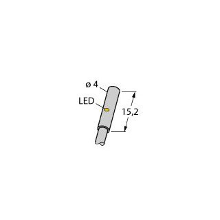 Turck Inductieve sensor inductieve naderingsschakelaar schakelafstand 1MM 2000HZ metaal kabel