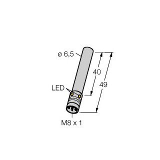 Turck Inductieve sensor inductieve naderingsschakelaar schakelafstand 1,5MM 3000HZ metaal steekaansluiting