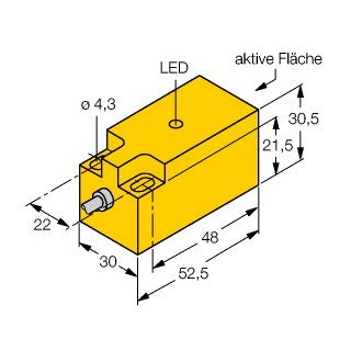 Turck Inductieve sensor inductieve naderingsschakelaar schakelafstand 15MM 500HZ kunststof kabel
