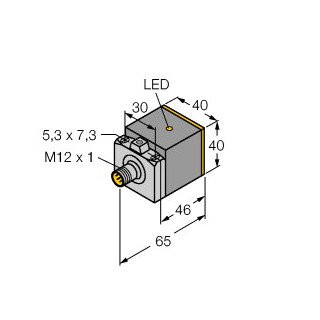 Turck Inductieve sensor inductieve naderingsschakelaar schakelafstand 20MM 150HZ kunststof steekaansluiting