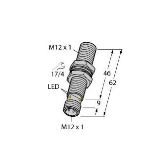 Turck Inductieve sensor inductieve naderingsschakelaar schakelafstand 3MM 3000HZ metaal steekaansluiting Turck Inductieve sensor inductieve naderingsschakelaar schakelafstand 3MM 3000HZ metaal steekaansluiting