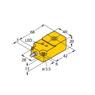 Turck Inductieve sensor inductieve naderingsschakelaar schakelafstand 15MM 250HZ kunststof kabel