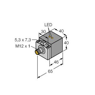 Turck Inductieve sensor inductieve naderingsschakelaar schakelafstand 20MM 250HZ metaal steekaansluiting