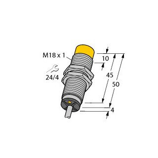 Turck Inductieve sensor inductieve naderingsschakelaar schakelafstand 12MM 1500HZ metaal kabel