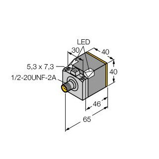 Turck Inductieve sensor inductieve naderingsschakelaar schakelafstand 15MM 10HZ kunststof steekaansluiting
