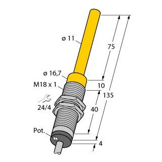 Turck Inductive sensor with analog output standard