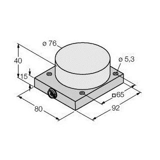 Turck Inductieve sensor inductieve naderingsschakelaar schakelafstand 40MM kunststof steekaansluiting