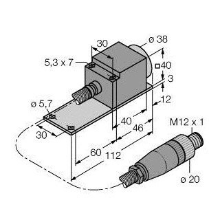 Turck Inductieve sensor inductieve naderingsschakelaar schakelafstand 25MM kunststof steekaansluiting