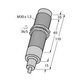 Turck Inductieve sensor inductieve naderingsschakelaar schakelafstand 15MM 200HZ metaal kabel