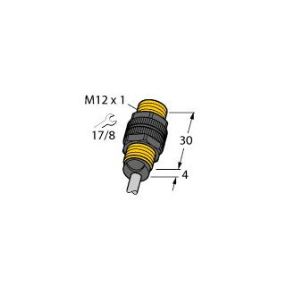 Turck Inductieve sensor inductieve naderingsschakelaar schakelafstand 5MM 2000HZ kunststof kabel