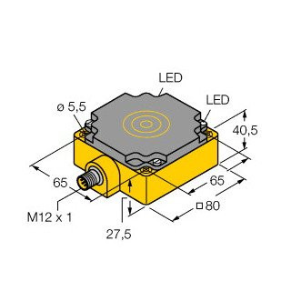 Turck Inductieve sensor inductieve naderingsschakelaar schakelafstand 75MM 250HZ kunststof steekaansluiting