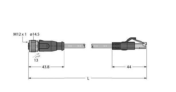 Turck Industrial ethernet cable pur cable jacket