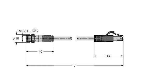 Turck Industrial ethernet cable pur cable jacket
