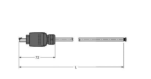 Turck Industrial ethernet cable pur connection cable acc. to aida