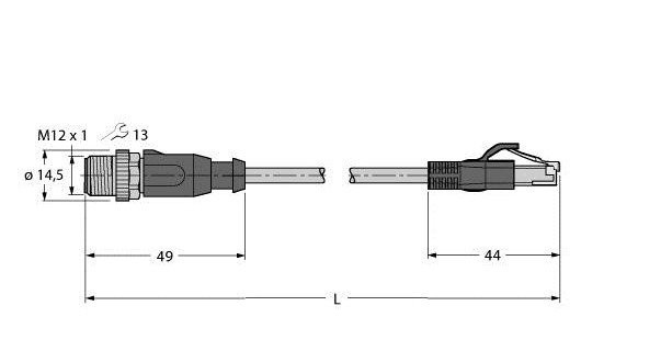 Turck Industrial ethernet cable PVC cable jacket