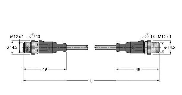 Turck Industrial ethernet cable PVC cable jacket
