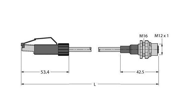 Turck Industrial ethernet/profinet cable pur cable jacket