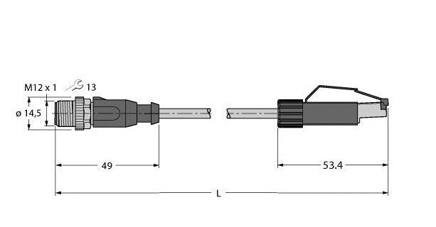 Turck Industrial ethernet/profinet cable pur cable jacket