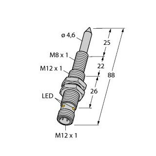 Turck Magnetic field sensor for detection of ferromagnetic parts standard