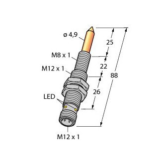Turck Magnetic field sensor for detection of M6 weld nuts for detection of