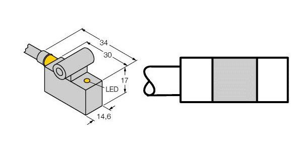 Turck Magnetic field sensor for pneumatic cylinders