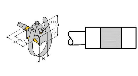Turck Magnetic field sensor for pneumatic cylinders